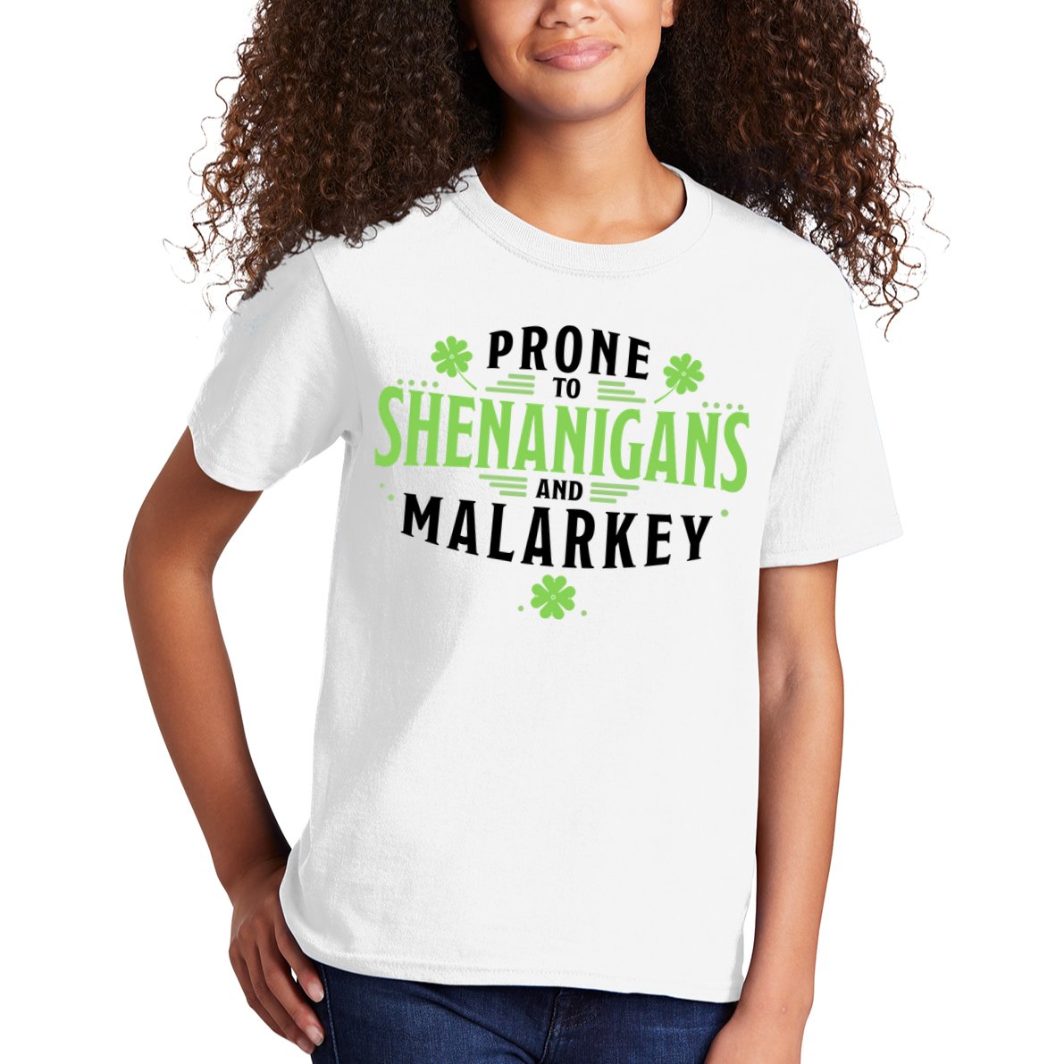 Prone To Shenanigans And Malarkey St Patricks Day Kids T-Shirt