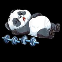 Panda The Struggle Is Real Weightlifting Fitness Gym Funny Drawstring Bag