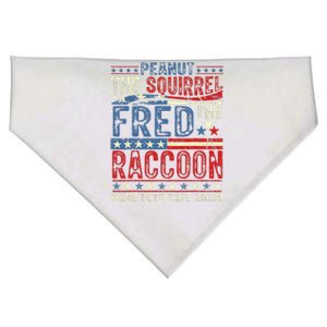 Peanut The Squirrel & Fred The Raccoon Make Pets Safe Again USA-Made Doggie Bandana