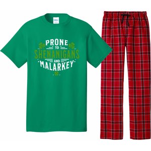 Prone To Shenanigans And Malarkey St Patricks Day Pajama Set