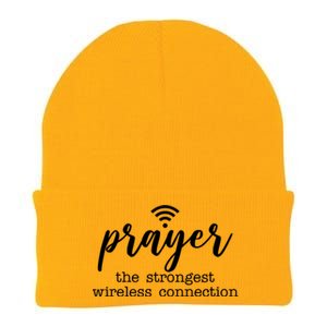 Prayer The Strongest Wireless Connection Knit Cap Winter Beanie