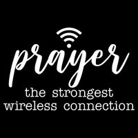 Prayer The Strongest Wireless Connection Cropped Pullover Crew