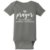 Prayer The Strongest Wireless Connection Baby Bodysuit