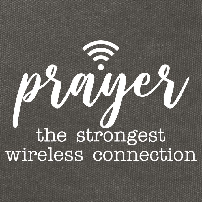 Prayer The Strongest Wireless Connection Cotton Canvas Backpack