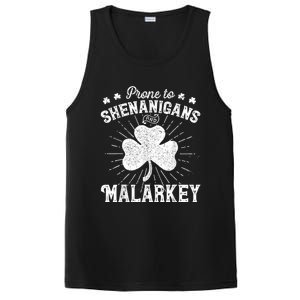 Prone To Shenanigans And Malarkey St Patricks Day  Wo PosiCharge Competitor Tank