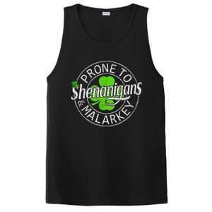 Prone To Shenanigans And Malarkey St Patricks Day PosiCharge Competitor Tank