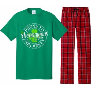 Prone To Shenanigans And Malarkey St Patricks Day Pajama Set