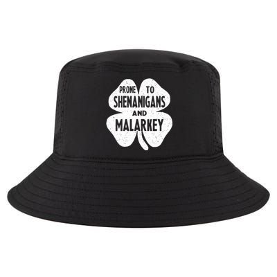 Prone To Shenanigans And Malarkey Happy St Patricks Day Cool Comfort Performance Bucket Hat