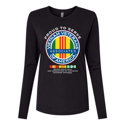 Proud To Serve Vietnam Veterans Associates Of America Meaningful Gift Womens Cotton Relaxed Long Sleeve T-Shirt