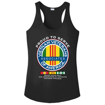 Proud To Serve Vietnam Veterans Associates Of America Meaningful Gift Ladies PosiCharge Competitor Racerback Tank