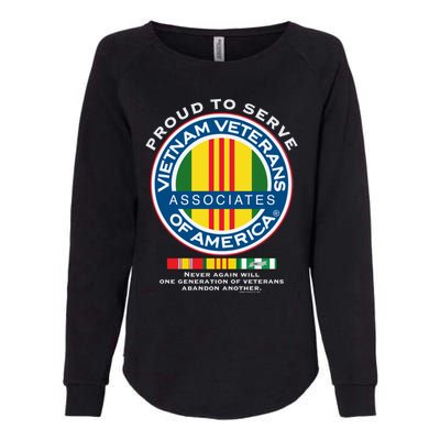 Proud To Serve Vietnam Veterans Associates Of America Meaningful Gift Womens California Wash Sweatshirt