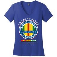 Proud To Serve Vietnam Veterans Associates Of America Meaningful Gift Women's V-Neck T-Shirt