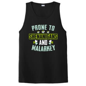 Prone To Shenanigans And Malarkey St Patricks Day Women PosiCharge Competitor Tank