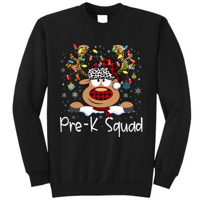 Prek Teacher Squad Reindeer Funny Teacher Christmas Xmas Pajamas Sweatshirt