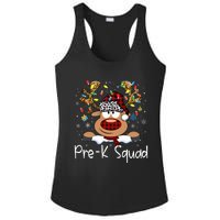 Prek Teacher Squad Reindeer Funny Teacher Christmas Xmas Pajamas Ladies PosiCharge Competitor Racerback Tank