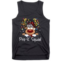 Prek Teacher Squad Reindeer Funny Teacher Christmas Xmas Pajamas Tank Top