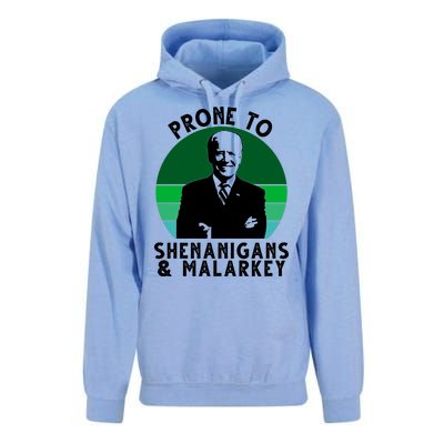 Prone To Shenanigans And Malarkey Funny Joe Biden Unisex Surf Hoodie