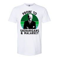 Prone To Shenanigans And Malarkey Funny Joe Biden Softstyle CVC T-Shirt