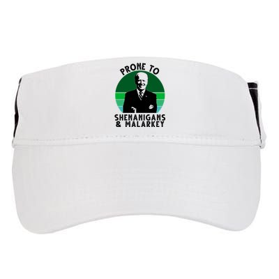 Prone To Shenanigans And Malarkey Funny Joe Biden Adult Drive Performance Visor