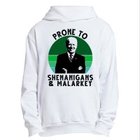 Prone To Shenanigans And Malarkey Funny Joe Biden Urban Pullover Hoodie