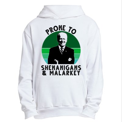 Prone To Shenanigans And Malarkey Funny Joe Biden Urban Pullover Hoodie