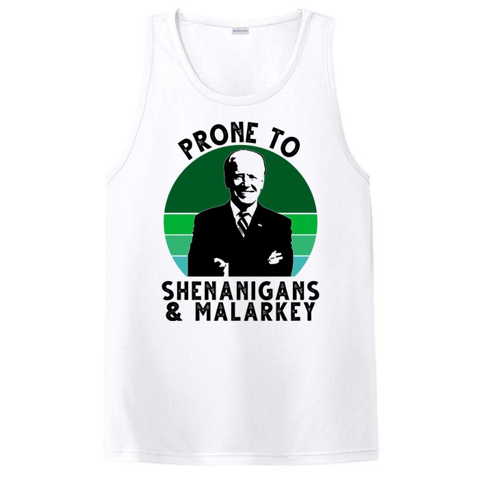 Prone To Shenanigans And Malarkey Funny Joe Biden PosiCharge Competitor Tank