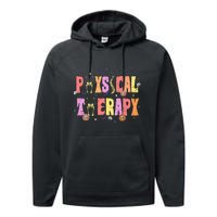 Physical Therapy Spooky Halloween Physical Therapist Performance Fleece Hoodie