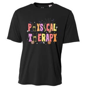 Physical Therapy Spooky Halloween Physical Therapist Cooling Performance Crew T-Shirt