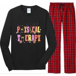 Physical Therapy Spooky Halloween Physical Therapist Long Sleeve Pajama Set