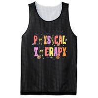 Physical Therapy Spooky Halloween Physical Therapist Mesh Reversible Basketball Jersey Tank