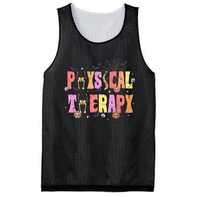 Physical Therapy Spooky Halloween Physical Therapist Mesh Reversible Basketball Jersey Tank