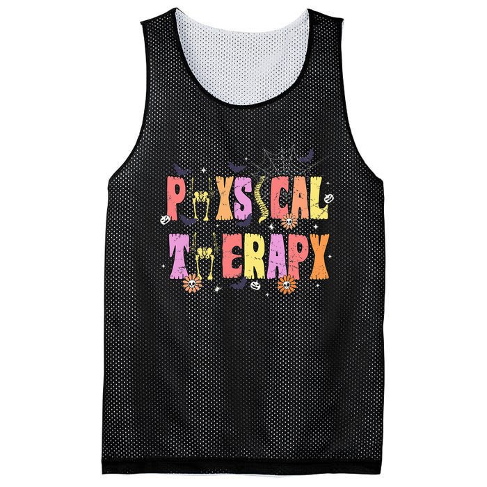 Physical Therapy Spooky Halloween Physical Therapist Mesh Reversible Basketball Jersey Tank