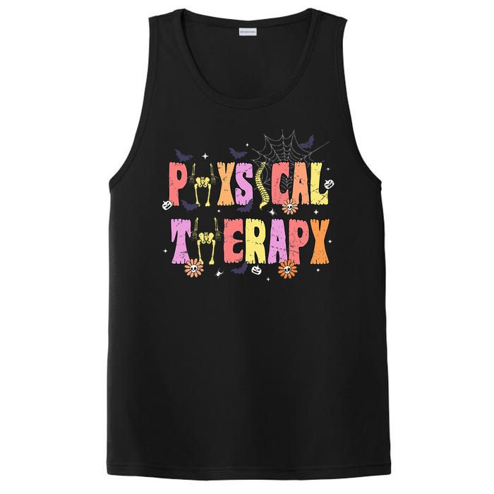 Physical Therapy Spooky Halloween Physical Therapist PosiCharge Competitor Tank