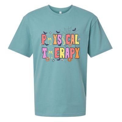 Physical Therapy Spooky Halloween Physical Therapist Sueded Cloud Jersey T-Shirt