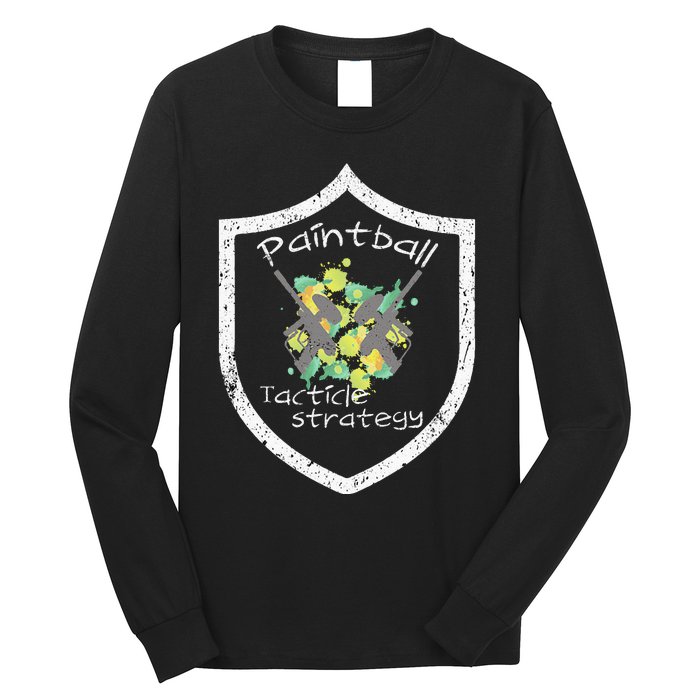 Paintball Tactile Strategy For Paintballers Long Sleeve Shirt