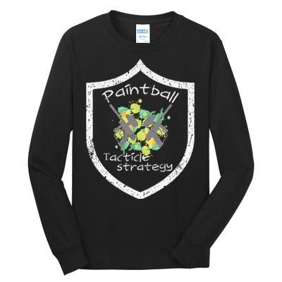 Paintball Tactile Strategy For Paintballers Tall Long Sleeve T-Shirt