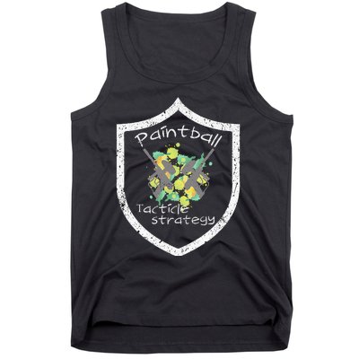 Paintball Tactile Strategy For Paintballers Tank Top