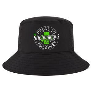 Prone To Shenanigans And Malarkey St Patricks Day Cool Comfort Performance Bucket Hat