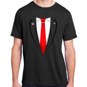 President Trump Suit Halloween Lazy Costume Flag Adult ChromaSoft Performance T-Shirt