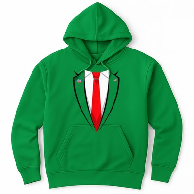 President Trump Suit Halloween Lazy Costume Flag Hoodie