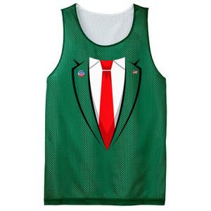 President Trump Suit Halloween Lazy Costume Flag Mesh Reversible Basketball Jersey Tank