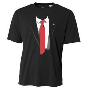 President Trump Suit Illustration Tie Lovers Cooling Performance Crew T-Shirt