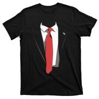 President Trump Suit Illustration Tie Lovers T-Shirt