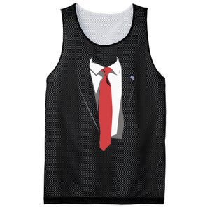 President Trump Suit Illustration Tie Lovers Mesh Reversible Basketball Jersey Tank