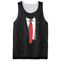 President Trump Suit Illustration Tie Lovers Mesh Reversible Basketball Jersey Tank