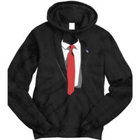 President Trump Suit Illustration Tie Lovers Tie Dye Hoodie