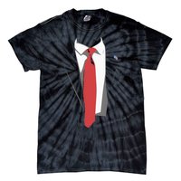 President Trump Suit Illustration Tie Lovers Tie-Dye T-Shirt