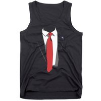 President Trump Suit Illustration Tie Lovers Tank Top