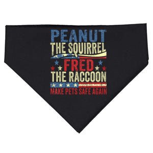 Peanut The Squirrel & Fred The Raccoon Make Pets Safe Again USA-Made Doggie Bandana