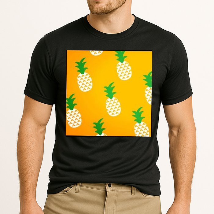 Pineapple Tropical Summer Cooling Performance Crew T-Shirt